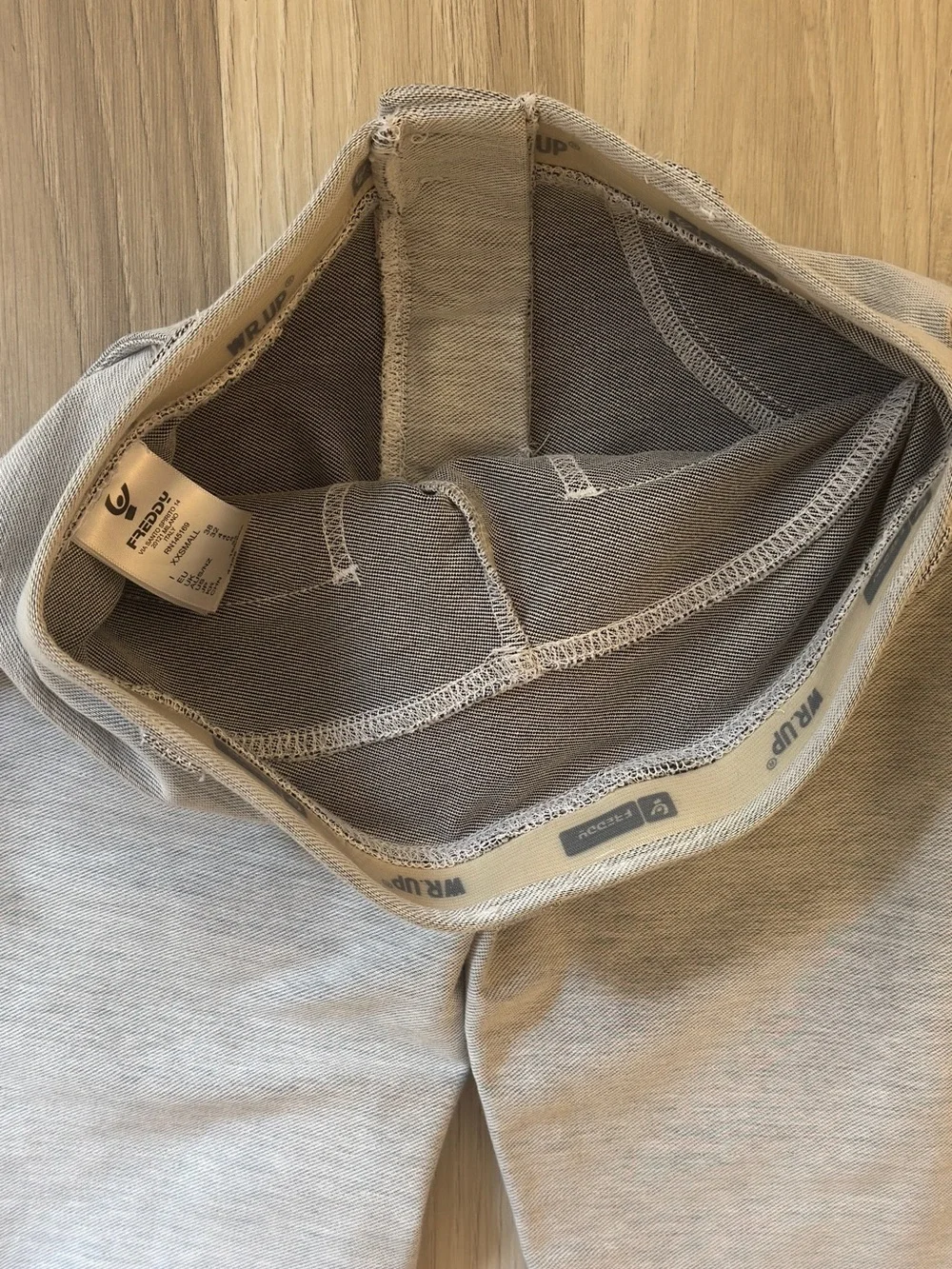 Freddy wr.up butt lifting Light Gray denim effect Sculpting Leggings 7/8 length